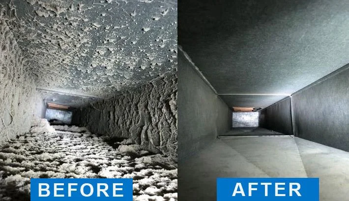 Air filtration system installed in a residential HVAC unit