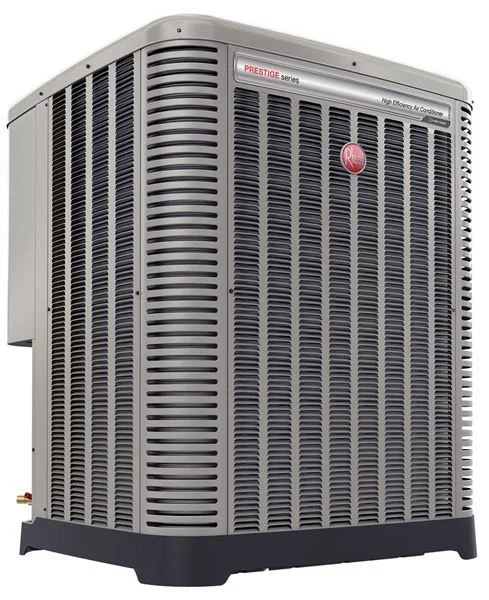 HVAC technician servicing a residential heating and cooling system
